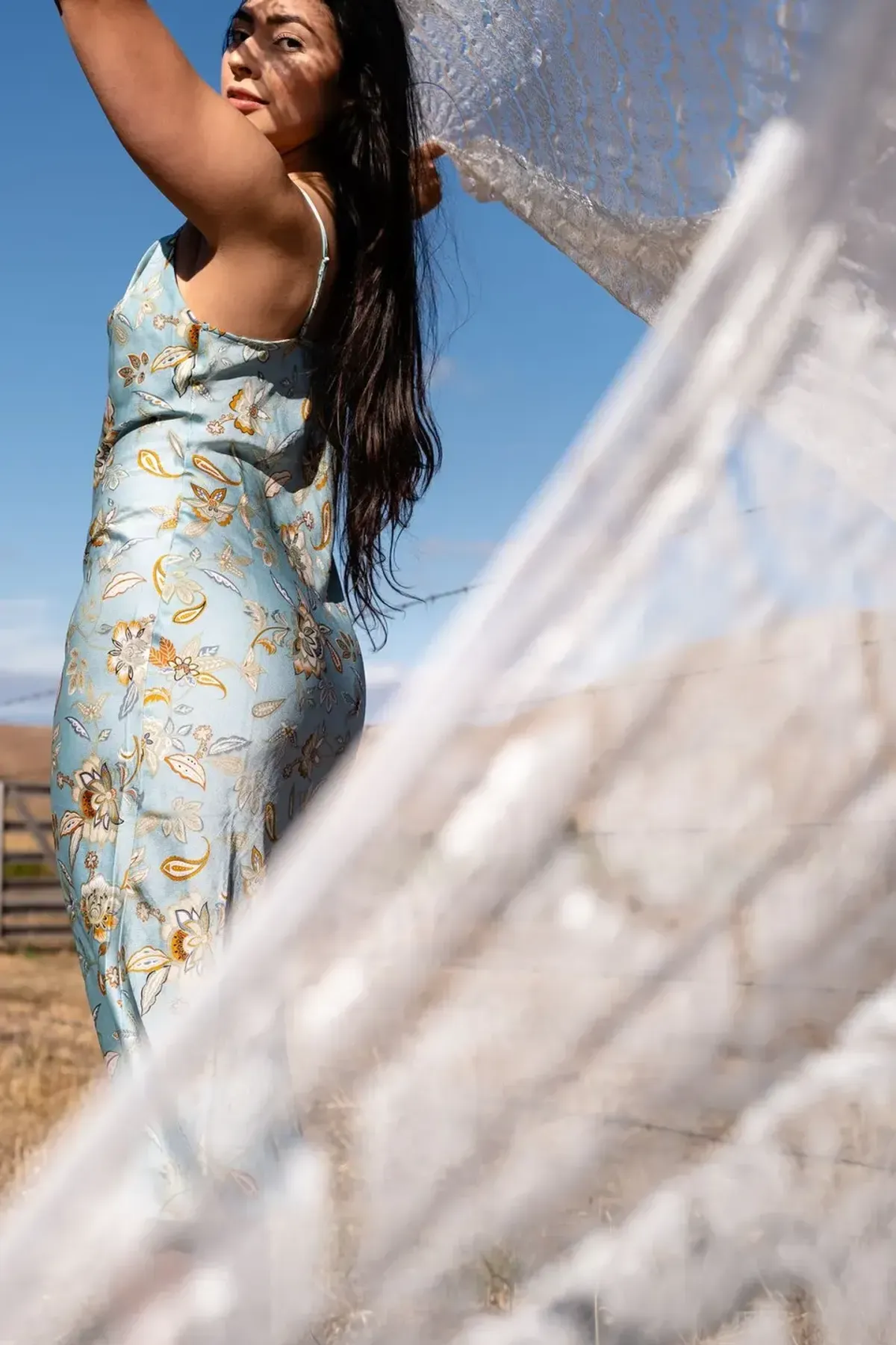 Ivory Lace Mulmul Dupatta, detail